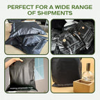 100% Compostable Biodegradable Mailers | Reusable Poly Bags | Zero-Waste Double-Seal Extra Thick | Shipping Envelopes Pouches | Certified Green Packaging - Size 14.9" x 19"