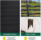 6ft x 6ft Outdoor Privacy Fence, Wind Resistant, Wood Plastic Composite Fence Panel with 2 Posts, Fencing for Yard, Backyard, Garden and Pool