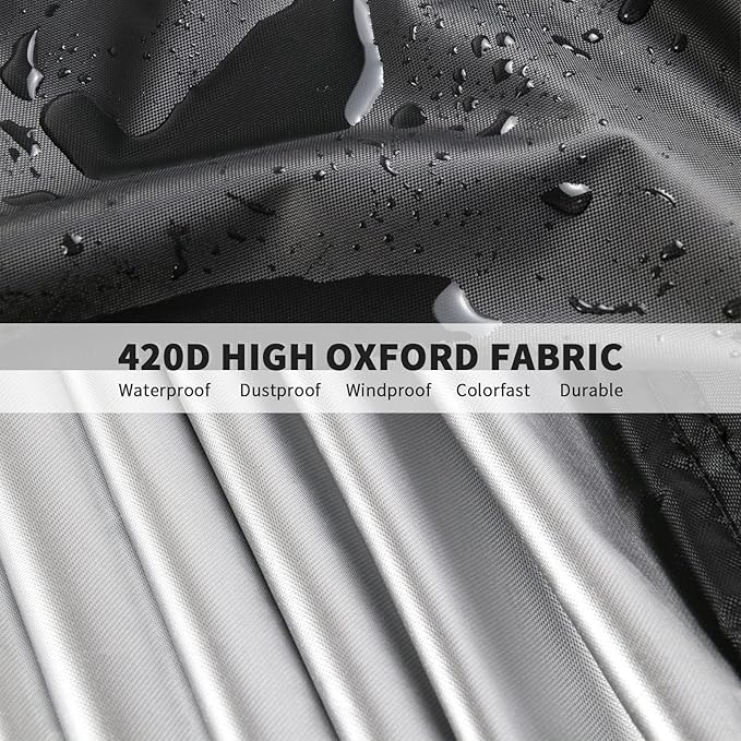 Outdoor Prep Table Cover 72 Inch,Waterproof Patio Stainless Steel Metal BBQ Table Cover All Season Protection for Outdoor Table - 72 x 24 x 35 Inch