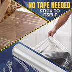 Rockin Rolls Stretch Film Wrap, 4 Rolls Heavy Duty Pallet Wrap – 18" x 1500 FT x 80 Gauge, Clear Plastic Moving Wrap for Packing, Shipping, Furniture & Luggage – Durable Self-Adhering Shrink Wrap Roll