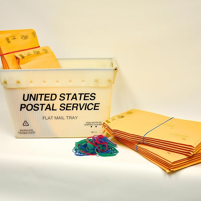 Upgrade Rubber Bands, Assorted Sizes & Colors, 1 lb Bag, USA