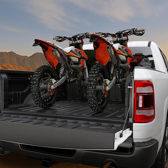 Truck Bed Mat for Dodge Ram 1500 2002-2018 & Ram 2500/3500 2002-2026 & Ram 1500 Classic 2019-2024 (Not for Optional Rambox), All Weather Truck Bed Liner 6.4FT 76.8'' TPE Cargo Mat