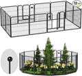 ZXMOTO Decorative Garden Fence 12 Pack for Dogs 32in (H) x 28ft (L) with Lock,Metal Wire Fencing Border Animal Barrier,Flower Bed Border for Landscape Patio Yard Outdoor