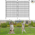 20 Panels No Dig Decorative Garden Fence with Gate for Yard, 40 in(H) X 47.2 ft(L) Animal Barrier Fencing for Outdoor Dog, Metal Portable Garden Fences for Borders, Pets, Landscape, Temporary Fence