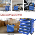 5-Drawer Tool Chest with Wheels & Drawers, Toolbox Organizer Storage for Garage, Suitable for Moving/Gift/Daily Use(Blue)