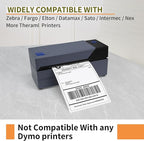 L LIKED 8000 Thermal Shipping Labels 4”x 6”in Fanfold, Permanent Adhesive, Perforated Line Labels Compatible with Direct Thermal Printings (2 Stacks, 4000 Labels/Stack)