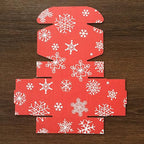 Green Recyclable Cardboard Small Gift Mailer Boxes for Shipping Packaging Craft Gifts Giving Products (Red and White, 4 x 4 x 2 Inch)