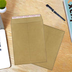 120 PCS 9x12 inches Security Catalog Envelopes Printable Self Seal Envelopes, Anti Tear Recycled Kraft Envelopes for Invitation Cards, Pictures, Photos, Documents