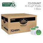 Green Mountain Coffee Roasters Hazelnut Keurig Single-Serve K-Cup pods, Light Roast Coffee, 72 Count