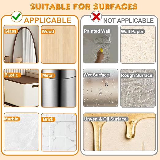 480 PCS Double Sided Tape Adhesive Dots Stickers, Clear Removable Sticky Tack Adhesive Putty, Waterproof No Trace Sticky Dots for Hanging Crafts, Photo Stickers, Wedding and Holiday Decorations
