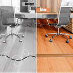 Floor Cord Cover Cavity 0.8"x0.37" Self Adhesive Cord Hider, 10FT Low Profile Cable Management, Extension Strip Protector for Wires, Prevent Cable Trips for Offices, Gyms, Exhibitions (Brown Wood)