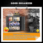 Greenvelly Metal Storage Cabinet with Doors and Shelves,Lockable Storage Cabinet for Office,36”Black Metal Utility Cabinet Garage Cabinets, Lockable File Cabinet for Home Office, Garage, Kitchen, Shop