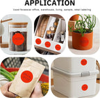 Easy to Use 2 Inch Round Red Color - Coding Stickers, 4 Rolls 2000 PCS Multipurpose Strong Adhesive Labels for Office,Inventory, Organizing