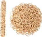 Rubber Bands Size #10 Beige 760 pcs Approximately 0.42 lb 1 inch Light Brown #10 Elastic Rubber Bands for Office Supplies