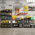 72''H Garage Shelving Heavy Duty,3000LBS Storage Shelves,5-Tier Adjustable Metal Shelve Storage Shelf Rack, Industrial Shelving Unit for Garage, arehouse,Basement (59" W x 19.7" D x 72" H) 3PC