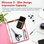 Dexas Slimcase 2 Plastic Clipboard with Storage Side Opening, Pink Glitter, Office Supplies Clipboards, Carry Store, A4 Holder, Style and Functionality Nursing Clipboards (Pack of 6)