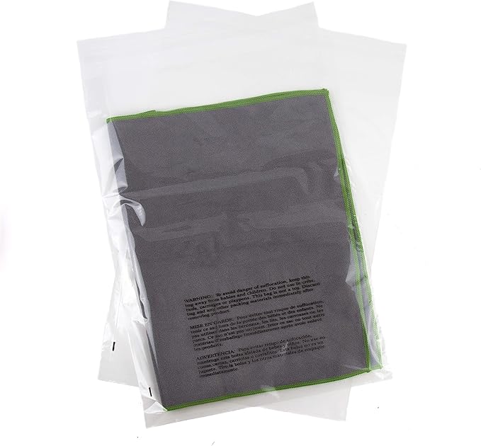 Poly Bags 14x20 with Suffocation Warning - Extra Strong Seal - 200 Pack - 14x20" Poly Bags - Retail Supply Co