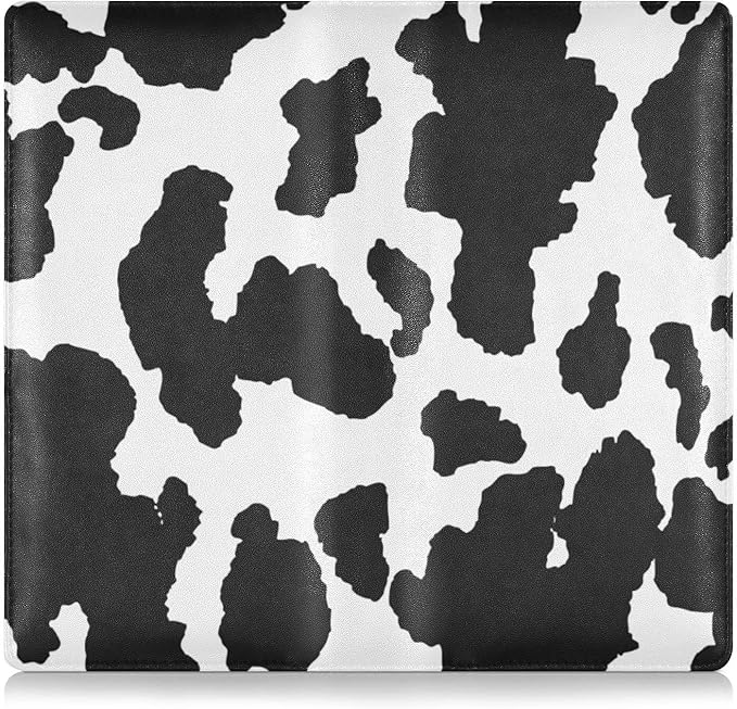 xigua Cow Print Car Registration and Insurance Holder,Leather Registration and Insurance Card Holder Vehicle Glove Box Organizer for Documents, Driver License and Cards 1