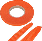 MECCANIXITY Braided Cable Sleeves Heat Shrinkable Fabric Sleeving, 1/4" 40ft Orange 2:1 Ratio Heat Shrinkable Cord Protector for Harness Cable, Network Cable Protection, Cable Management