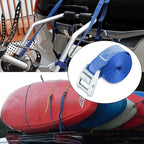 Cartman 1" x 12' Lashing Straps Cargo Tie-Down Strap Up to 600lbs, 6pk in Carry Bag, Blue
