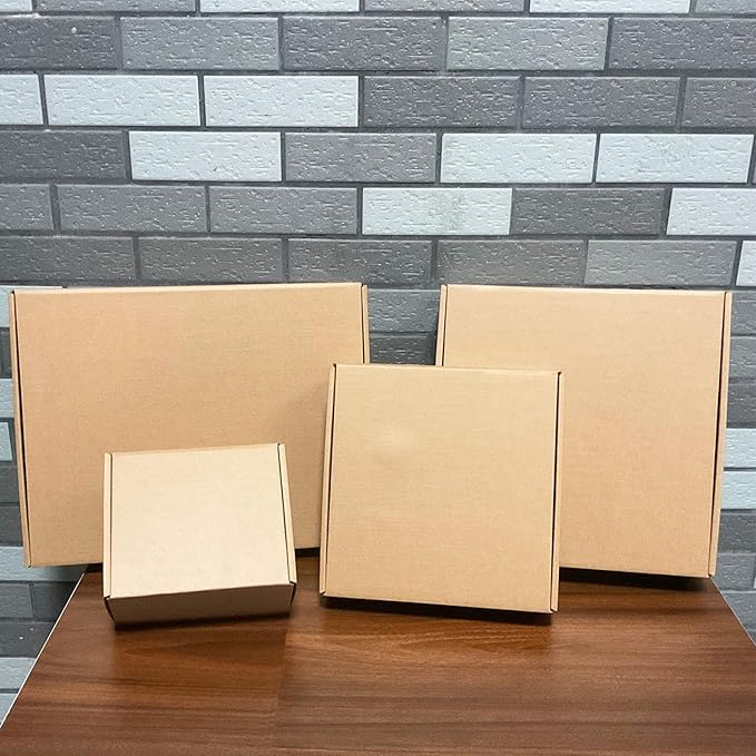 6x5x3 inch Shipping Boxes，Bulk 28 Pack，Brown Corrugated Mailers Cardboard Literature Mailer Box for Packaging Business, Mailing,Moving and Storage，Small Gift Boxes for Wrapping Mailing Present