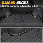 Truck Bed Mat for Toyota Tundra 2022-2026, All Weather Truck Bed Liner for 2026 2025 Toyota Tundra Accessories, 5.5FT TPE Cargo Liner Truck Mat