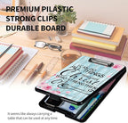 A4 Clipboards,Heavy Duty Waterproof Nursing Plastic Folder Clipboard with Storage Clip Boards,File Folder Storage Box Clipboard Case for Teacher,Doctor,Offices,Bible Verses Philippians 4-13