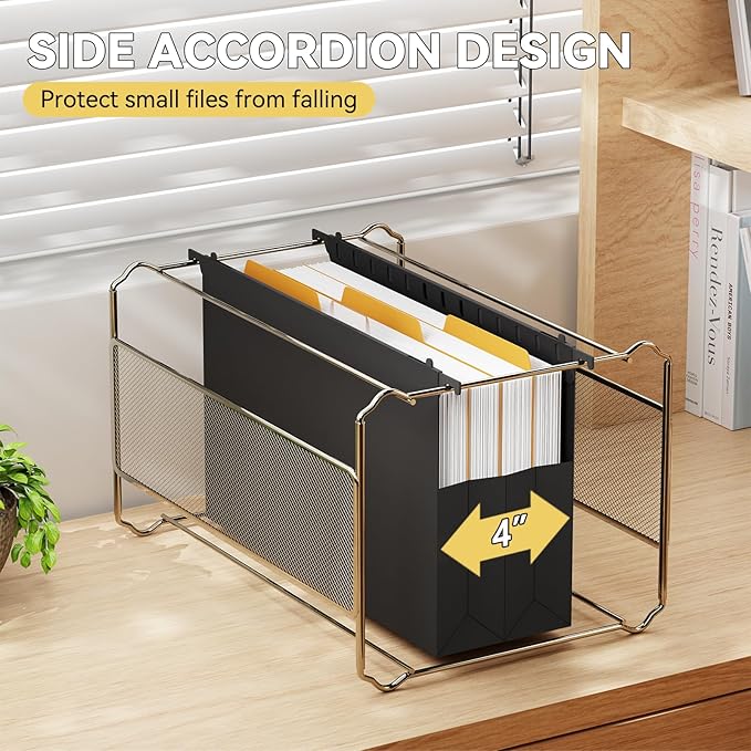 Extra Capacity Legal Size Plastic Hanging File Folders,Reinforced 4" Black Expanding Pocket Files,6 Pack Legal Hanging Folders for Filing Cabinet,Expandable Hang Folder with tabs,for School