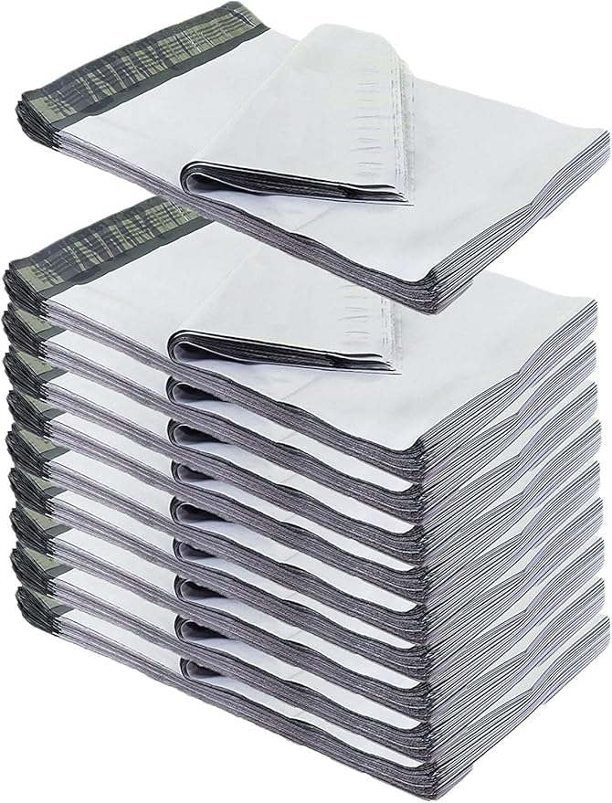 iMBAPrice 9x12 Inches White Poly Mailers, 1000-Pack Mid Size #3 White Color Poly Mailing Shipping Envelopes Bags, Self Seal Adhesive Waterproof and Tear Proof (Total 1000 Bags) in Bulk