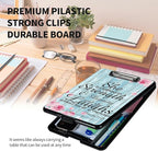 A4 Clipboards,Heavy Duty Waterproof Nursing Plastic Folder Clipboard with Storage Clip Boards,File Folder Storage Box Clipboard Case for Teacher,Doctor,Offices,Bible Quote Proverbs 31-25