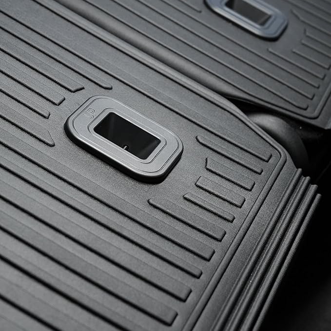 Kick Mats Backrest Mats for 2016-2025 2026 Dodge Durango 6 Seats Captain Chairs Car Mat Accessories, All Weather TPE Seat Back Covers GT RT CITADEL SRT 392 Hellcat(6 Seats 2nd Row Kick Mats)