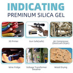 Silica Gel 6 LBS, Indicating Silica Gel (Blue to Pink), Reusable Silica Gel Desiccant Dehumidifier