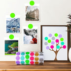 PARLAIM 3/4 Inch Roll Color Coding Labels,1000 per Roll Round Permanent Adhesive Color Coding Circle Dot Stickers for Office Business(Fluorescent Green)