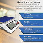 Digital Counting Scale - Digital Inventory Scale for Packages and Mail - Weight Counting Scale for Coins and Small Parts - Heavy Duty Scale - 13.2lbs Capacity