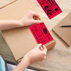 3x5 Inch Thermal Label Stickers,300Pcs Waterproof Rectangle Labels for Storage Bins,Moving Boxes,Address & Inventory Organization,Small Business Labeling,Red
