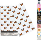 6x9 Poly Mailers – Butterfly Design – Waterproof, Tear-Resistant Shipping Bags with Adhesive Seal – 200 Pack – Package Mint