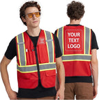A-KSAFETY Custom High Visibility Reflective Safety Vest with logo