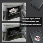 Car Insurance and Registration Card Holder | for BMW Ford Tesla Cadillac All Cars | Store Cards, ID License & Essential Documents | Premium Leather with Magnetic Closure