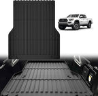 TripleAliners Truck Bed Mat Compatible with 2005-2023 Toyota Tacoma Accessories 5FT Vehicle Perfectly Flush All Weather Protection TPE Heavy Duty Pickup Car Bed Cargo Mat
