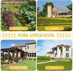 Plastic Garden Lawn Fence Temporary Border Panel for Landscape Edging and Ornamental Garden Bed Decoration