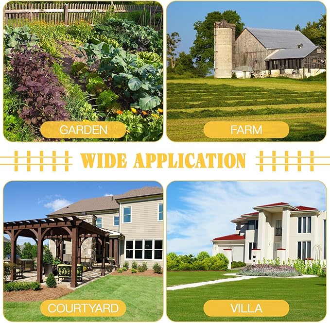 Plastic Garden Lawn Fence Temporary Border Panel for Landscape Edging and Ornamental Garden Bed Decoration