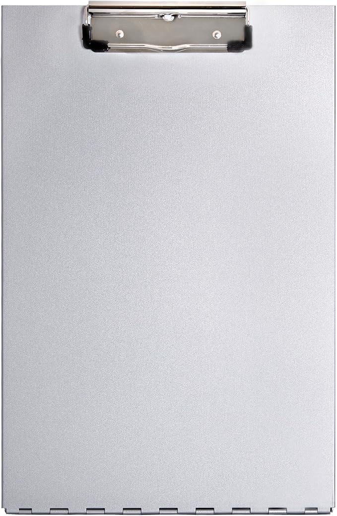 Saunders Metal Clipboard with Storage - Letter Size Heavy Duty Contractor Grade Clipboard - Dual Storage Form Holder with Low Profile Clip Made in USA