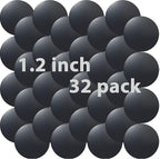 Cell Phone Metal Stickers 1.2 inch for Magnetic Car Mount. Replacement Set of 32 Mini Magnet Metal Plates. Silver Car Sticky Small Round Iron Discs with 3M Adhesive Backing for Case, DIY, Crafts.