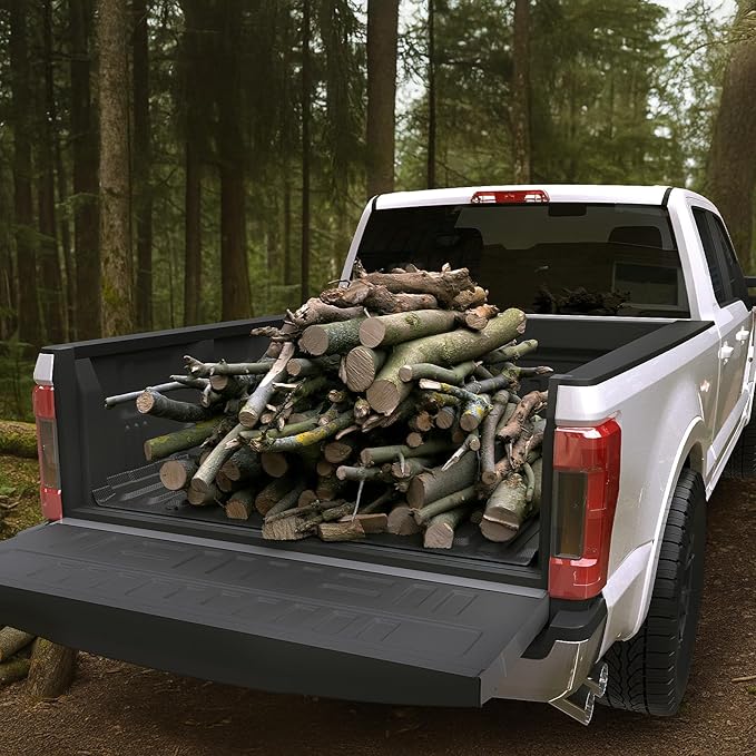 Truck Bed Mat for Ford F250 F350 F450 Super Duty 2017-2026, All Weather Truck Bed Liner for 2026 2025 Ford F-250 F-350 F-450 Accessories, 6.8FT 81.9'' TPE Heavy Duty Cargo Liner Truck Mat