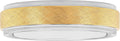 Men's 6mm Tantalum Carbide Contemporary Bands - Choice of Designs with Step Edges