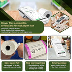 Thermal Paper Roll for Clover Flex Receipt Paper 2 1/4 x 55 (50 rolls)