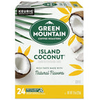 Green Mountain Coffee Roasters Island Coconut Keurig Single-Serve K-Cup Pods, Light Roast Coffee, 96 Count (4 Packs of 24)