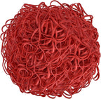 Large Heavy Duty Latex Rubber Bands 12 Inches Trash Can Bands Strong Elastic Bands for Office Supply, File Folders, Cat Litter Box, 60 Pack (Red)