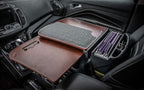 AutoExec GripMaster Car Desk for Your Vehicle Workstation and Mobile Office, Mahogany with 400 watt Power Inverter