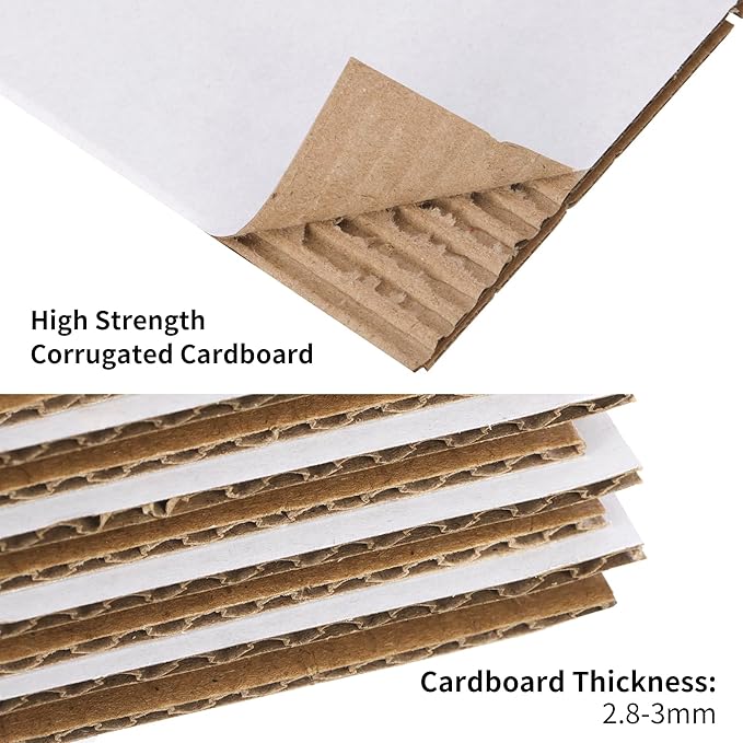 FARRAY Shipping Boxes 6x4x4 inches (Inner Size), 50 Pack Sturdy Kraft Corrugated Small Cardboard Boxes for Mailing Packing, White
